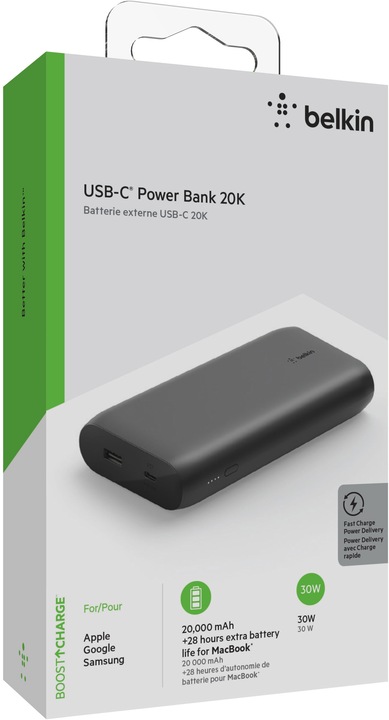 Actual product image Belkin Boost Charge 20k (20000 mAh, 30 W, 74 Wh)