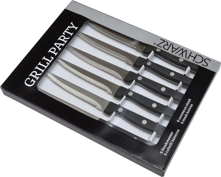 Schwarz Kitchen 6 Steakmesser POM schwarz (6 Stk.)