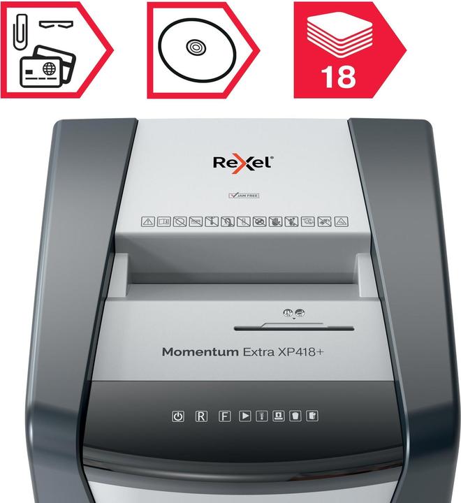 Actual product image Rexel Shredder Momentum Extra XP418+ P-4, 18 pages (Particle cut)