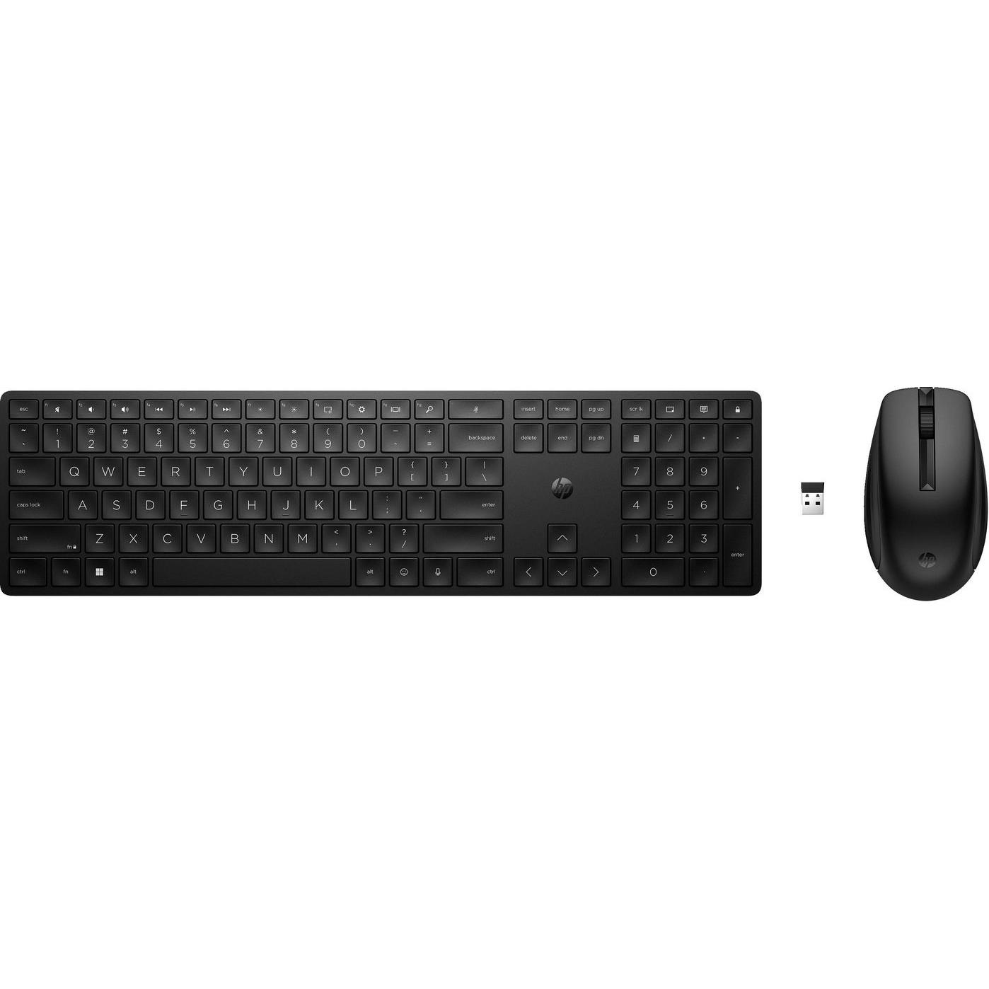 HP 655 Wireless Keyboard and Mouse Combo (Eng. Int., Kabellos), Tastatur