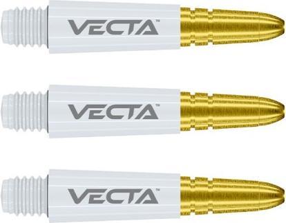 Winmau Shaft Vecta short white/gold 7025-113 (37 mm)