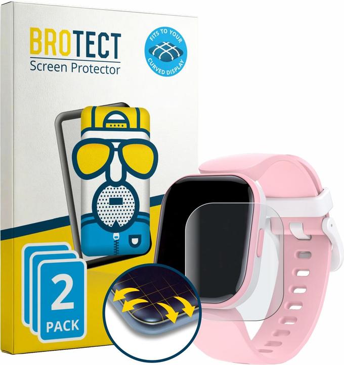 Produktbild BROTECT Fullscreen für Dwfit H39 1.4" Schutzfolie Displayschutz Folie Matt Entspiegelungsfolie