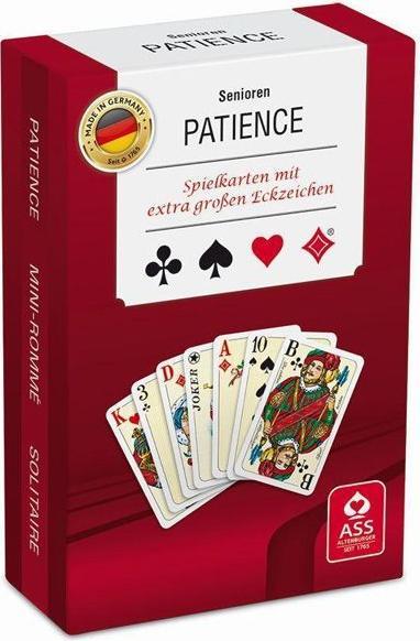 Actual product image AGM Senior Patience, Plastic Case Full Size Cards (German, French, Italian)