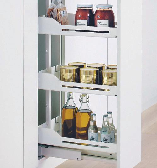 Actual product image Kesseböhmer Tall cabinet front full-extension set PEKA/ Standard