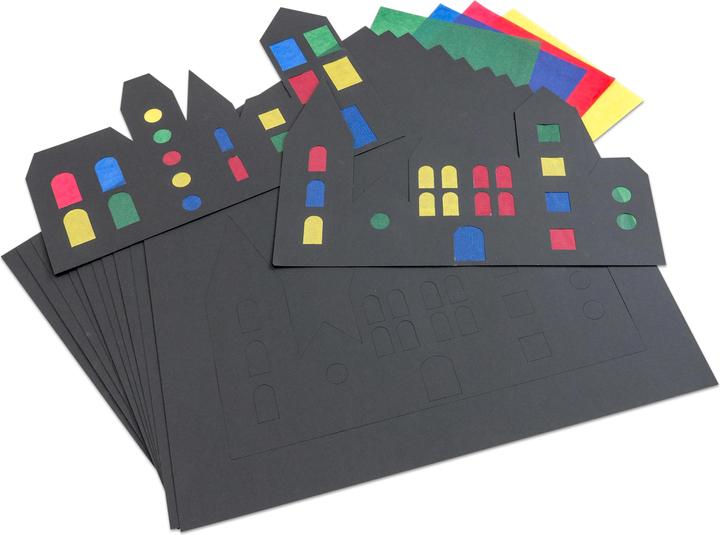 Image du produit Betzold Ville de tableaux de fenêtre, 12 pièces (300 g/m², 12x)