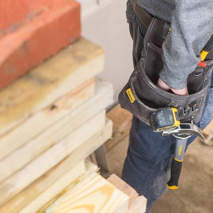 Productafbeelding Black & Decker Stanley Lederen Hamer En Spijker Tas