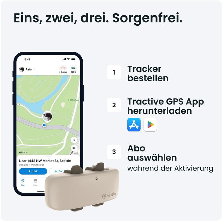 Immagine prodotto Tractive Dog 4 GPS Tracker per cani (Cane, Generale)