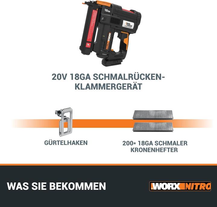 Produktbild Worx Akku-Tacker WX844.9 (Tacker)