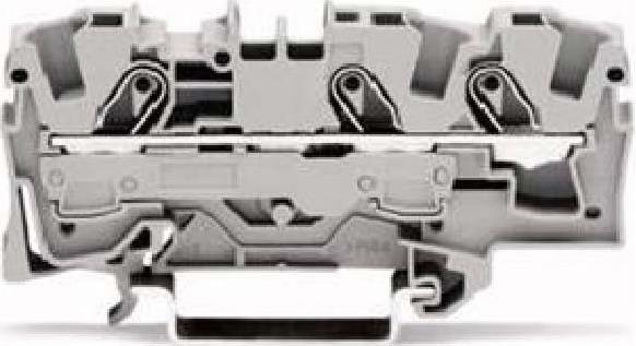 Immagine prodotto Wago Morsetto su guida DIN 3x6mm2 grigio