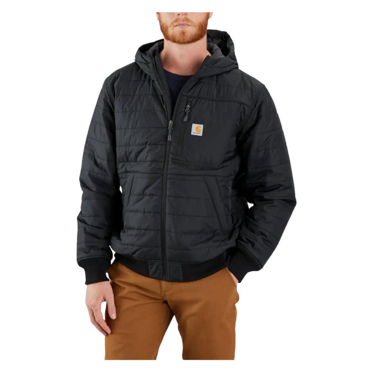 Carhartt, Mannen, Winterjassen, Giacca Invernale Casual Attiva Gilliam, Zwart, (L)