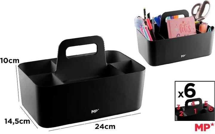 Produktbild Main paper Schreibtisch-Organizer mit Griff, schwarz