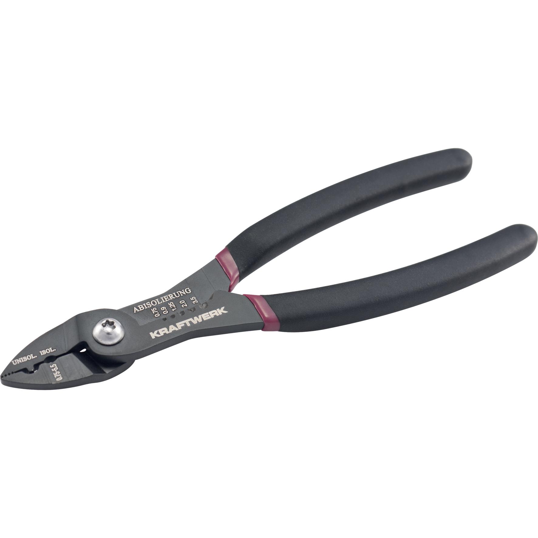 Kraftwerk, Zange, Mini-Kombi-Abisolier- u. Kabelschuhzange (180 mm)