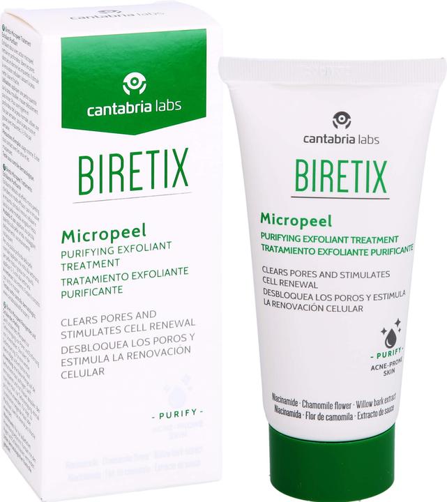 Actual product image Biretix Micro peeling for deep cleansing of pores and removal of impurities, 50 ml gel (Cleansing scrub, 50 ml)