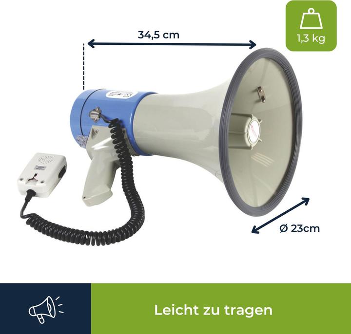 Actual product image Velleman MP25SFM Megaphone (Megaphone)