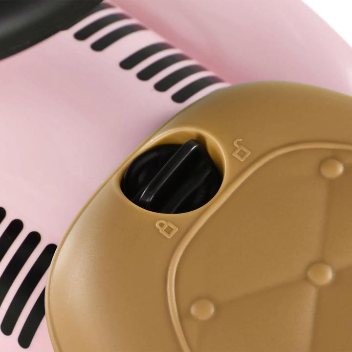 Actual product image Aiyaplay Kinder Rutschauto, Vintage-Design, versteckter Stauraum, Kippschutz, Hupe, 12-36 Monate in Rosa