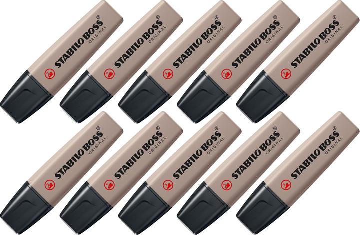 Actual product image STABILO BOSS ORIGINAL NatureColors highlighter 10 pcs Blunt tip Light Grey (Warm grey, 5 mm, 10 x)