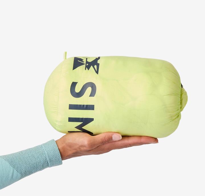Actual product image Simond Women's mountaineering down jacket - Lemon yellow (M)