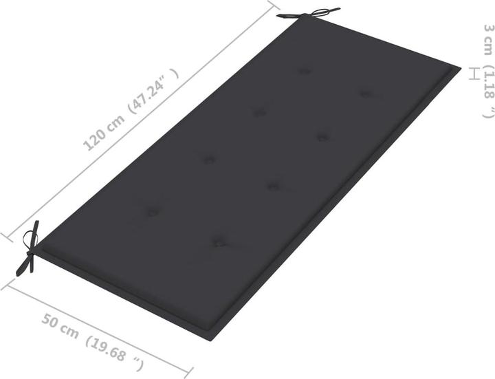 Actual product image vidaXL Garden bench