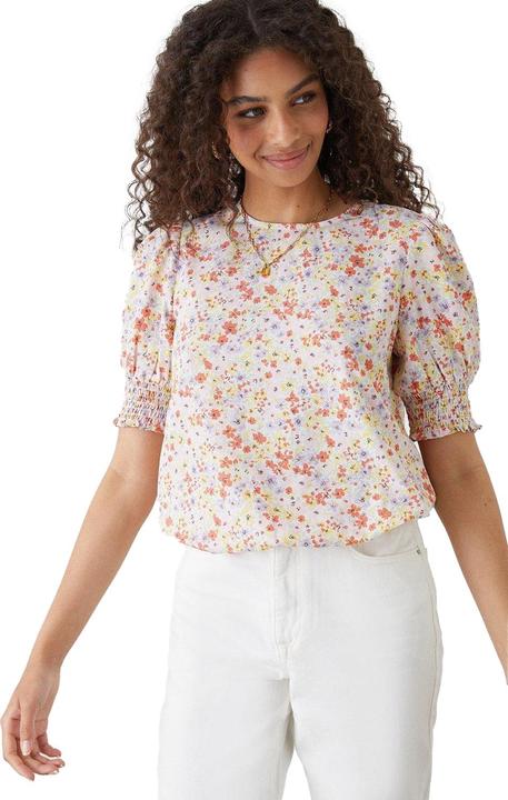 Actual product image Dorothy Perkins Womens/Ladies Ditsy Print Shirred Blouse (42)