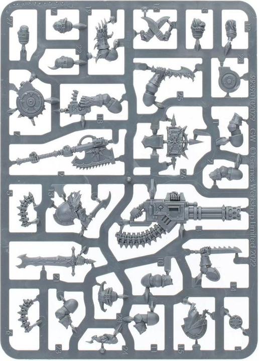 Produktbild Games Workshop Warhammer 40k - Space Marine du Chaos Squad / Legionnaires (2025) (Kunststoff)