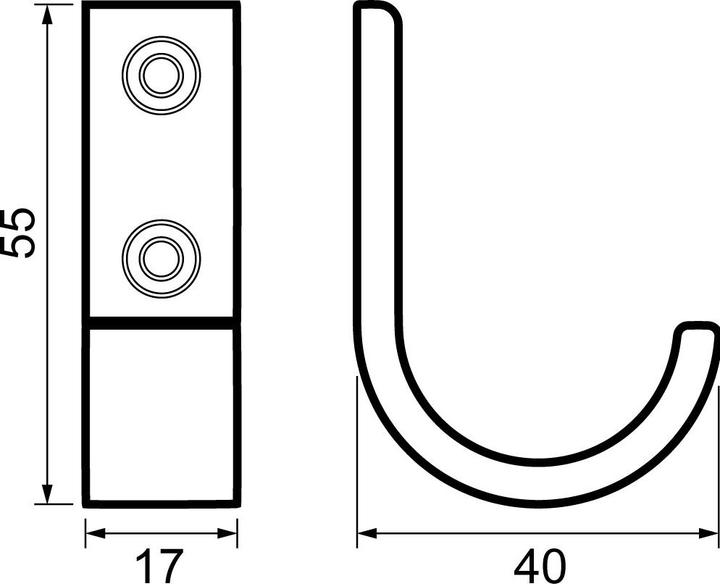 Actual product image Hermeta Coat hook