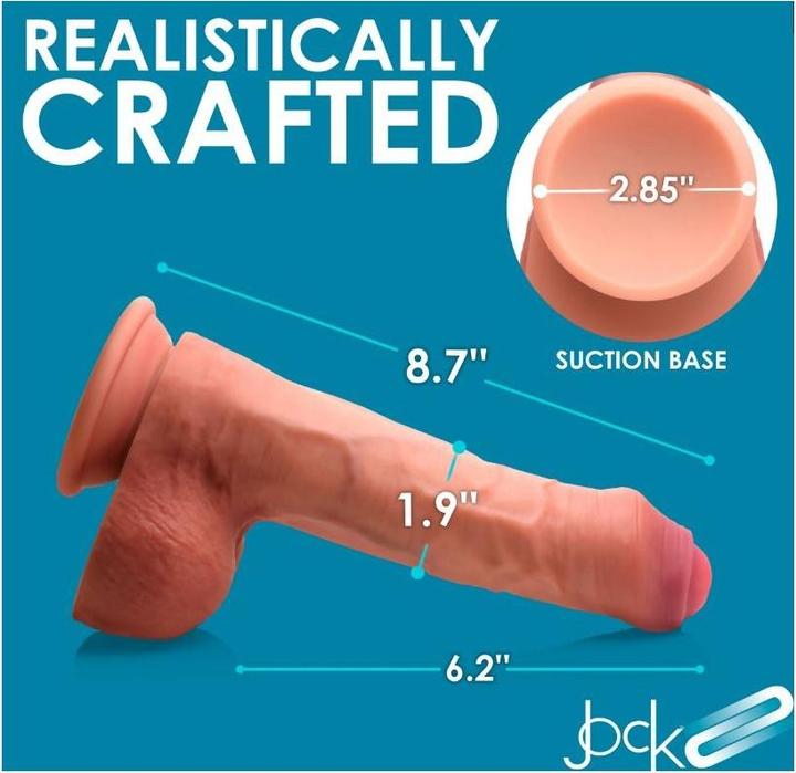 Produktbild Pipedream Dildo Penis Mit Hoden Doppelter Dichte Ungeschnittenes Fleisch 22 cm