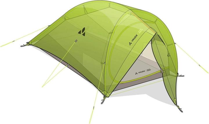 Actual product image Vaude Ultralight Hogan 2P Tent, wild lime (1.40 kg, 2 persons)