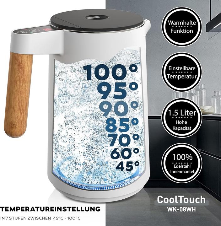 Immagine prodotto Balter Wasserkocher mit Temperatureinstellung (1.50 l)