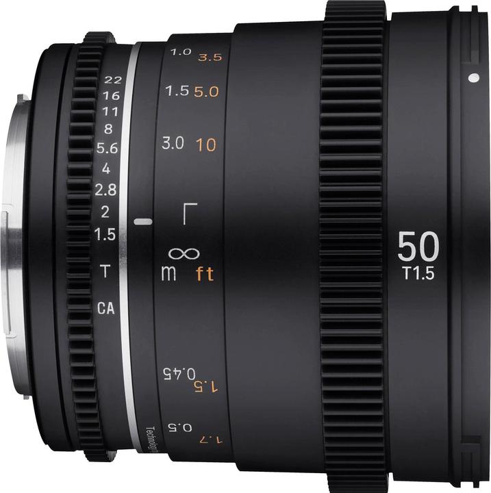Produktbild Samyang MF 50mm T1,5 VDSLR MK2 Canon RF (Canon RF, Vollformat, APS-C / DX, Micro Four Thirds)