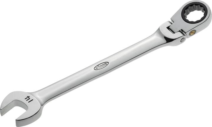 Produktbild Vigor Gelenk Ratschen-Ring-Maulschlüssel ∙ V2810 ∙ Aussen Sechskant Profil, Aussen Doppel-Sechskant P… (14 mm)