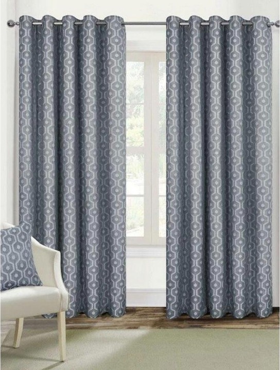 Produktbild Belle Maison Gefütterte Vorhänge Milano Ösen 2erPack (117 x 138 cm)
