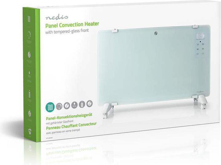 Actual product image Nedis HTPL20FWT Glass panelling convector (2000 W)
