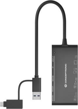 Actual product image Conceptronic Card Reader USB3.0 (USB-C, USB 3.0)