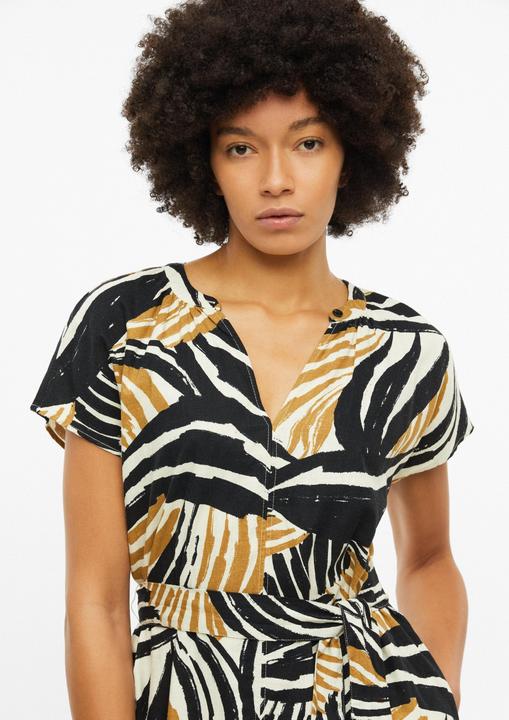 Actual product image s.Oliver Leinenmix-Kleid mit Eingrifftaschen (36)