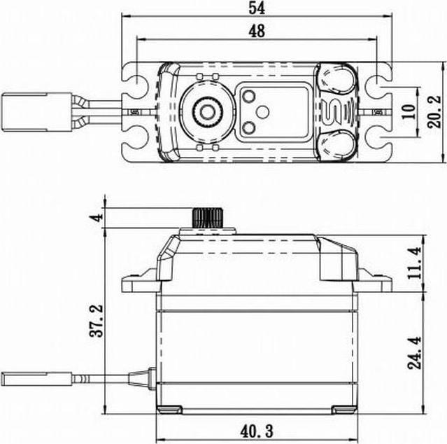 Image du produit Savöx Servo standard SC-1268SG+ 25 kg Digital HV