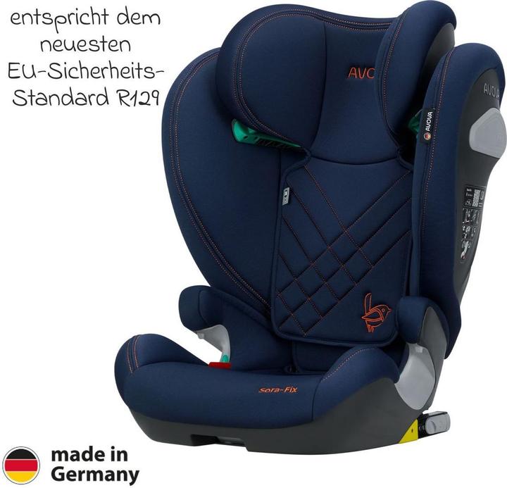 Produktbild Avova Sora-Fix ab 100 cm - 150 cm / 4-12 Jahre (Kindersitzerhöhung, ECE R129/i-Size Norm)