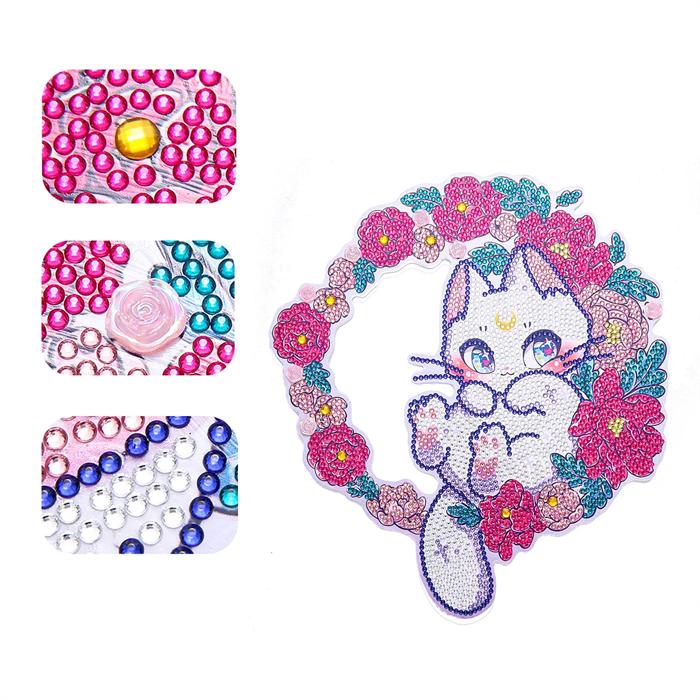 Actual product image Shenzhen Diamond Painting Kranz Strass Katze