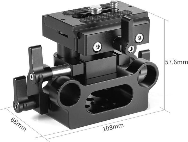 Produktbild SmallRig 2272 Universal 15mm Rail Support System Baseplate