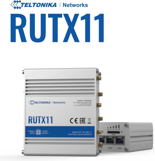 Immagine prodotto Teltonika RUTX11 (EU) 4G LTE CAT6