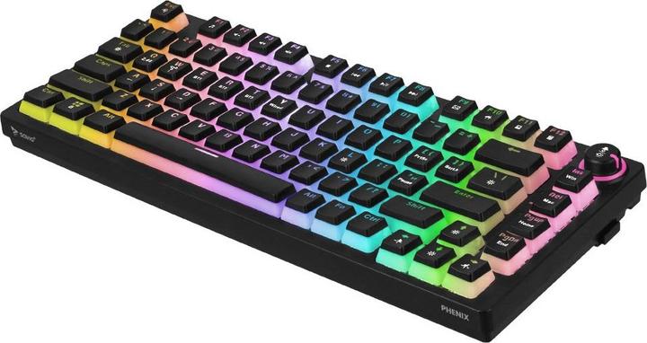 Actual product image Savio PHENIX Gateron Red Pro Pudding wireless mechanical keyboard (US, Cable, Wireless)