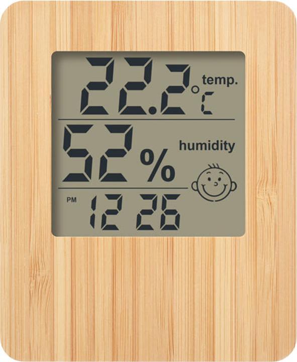Actual product image MidOcean Bamboo Digital Desk Clock