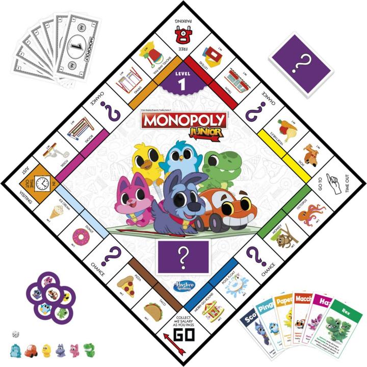 Produktbild Monopoly Junior (Italienisch)