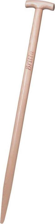 Actual product image Idealspaten T-handle ash bent lacquered with branding iron all BRITTA spades and BRITTA spades stainless steel