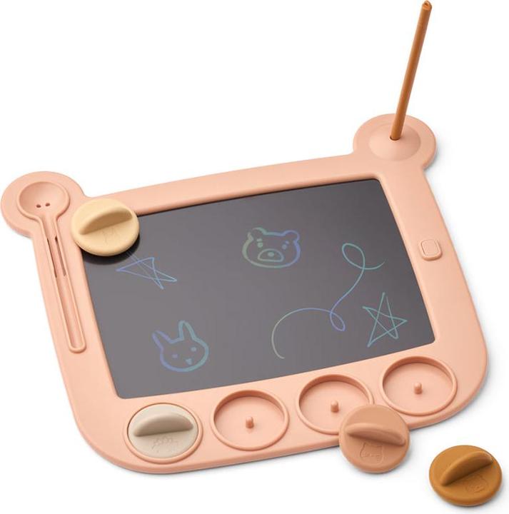 Actual product image Liewood Zeichentafel LCD Venzora mit Stempleln Pale Tuscany Multi Mix