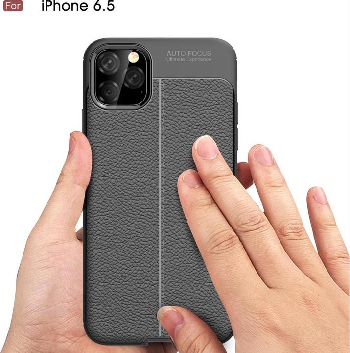 Actual product image Screenguard Apple iPhone 11 Pro Max Case Leather Design TPU Cover (Apple iPhone 11 Pro Max)