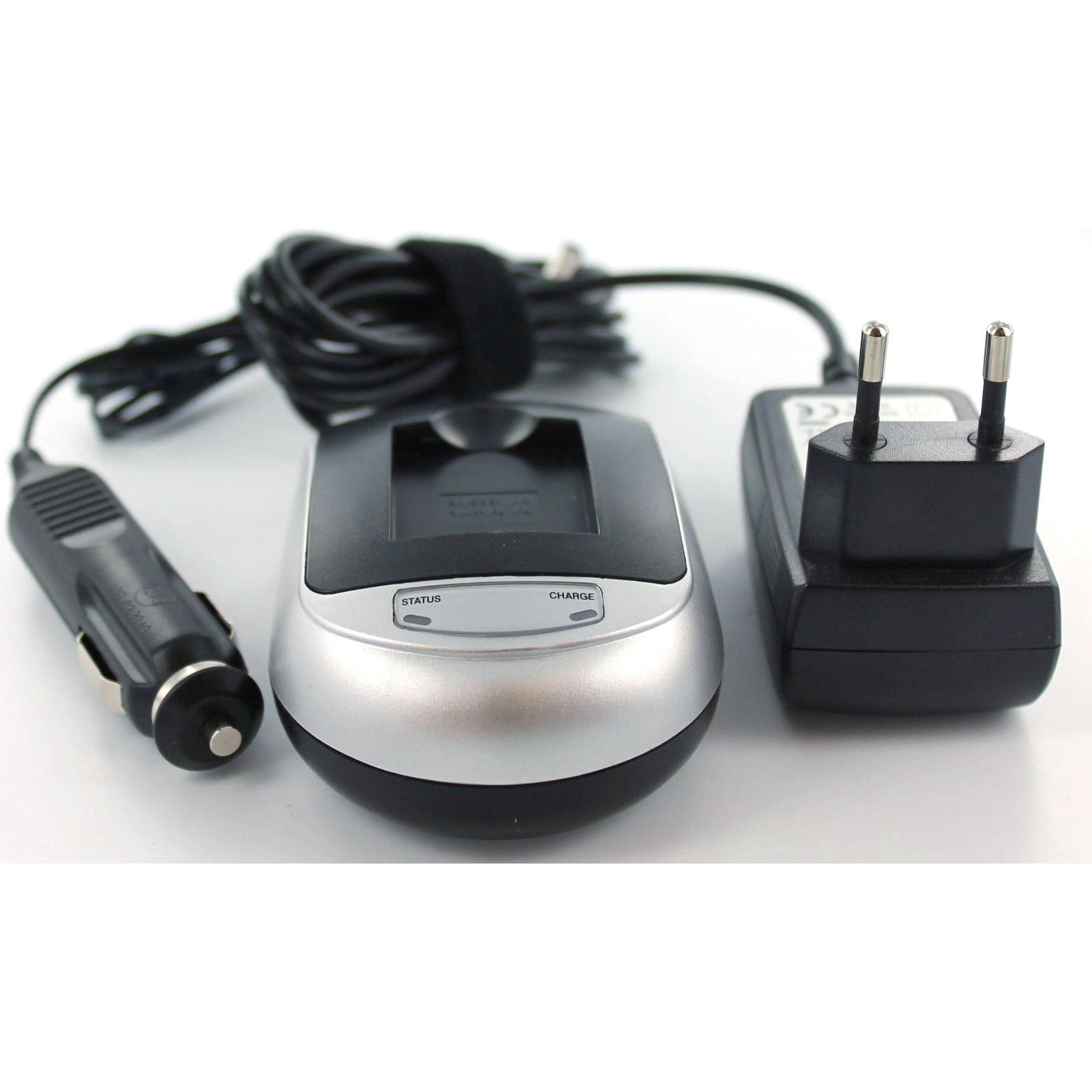 AGI Ladegerät kompatibel mit Panasonic Lumix DMC-TZ6 (Ladegerät), Kamera Stromversorgung, Silber