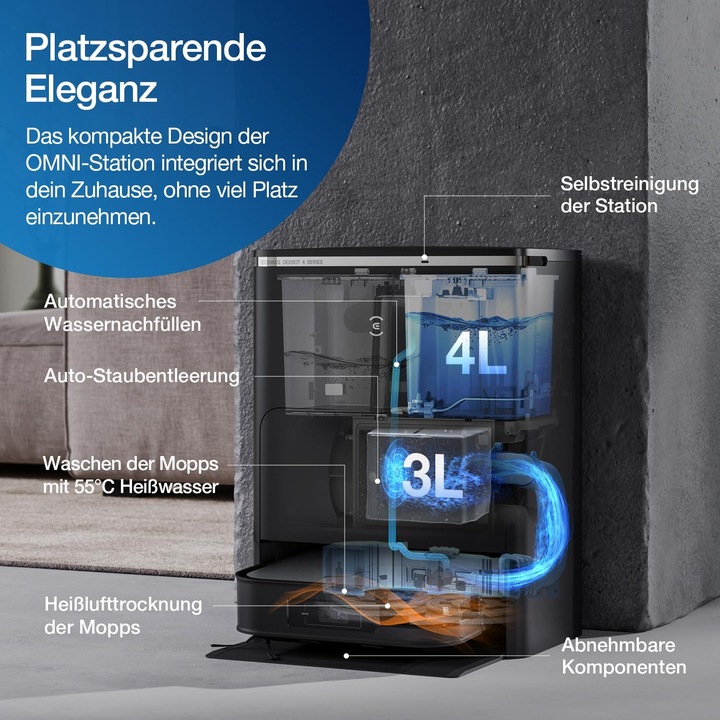 Immagine prodotto Ecovacs Deebot X2 Omni (Robot aspirapolvere)