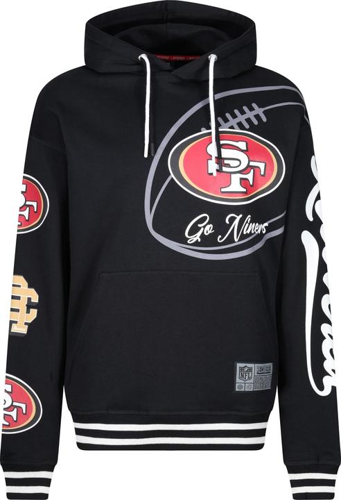 Actual product image Recovered Re:covered Fleece Hoody - PATCHES San Francisco 49ers (S)