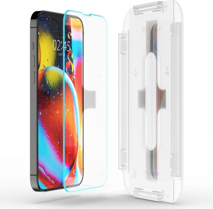 Produktbild Spigen Gehärtetes Glas GLAS.tR ez Passend für Apple iPhone 13 (1 Stück, Apple iPhone 14, Apple iPhone 13, Apple iPhone 16e, Apple iPhone 13 Pro)