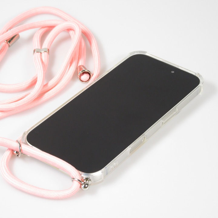 Actual product image PhoneLook Cover rubber transparent with rope (Apple iPhone 16 Plus)